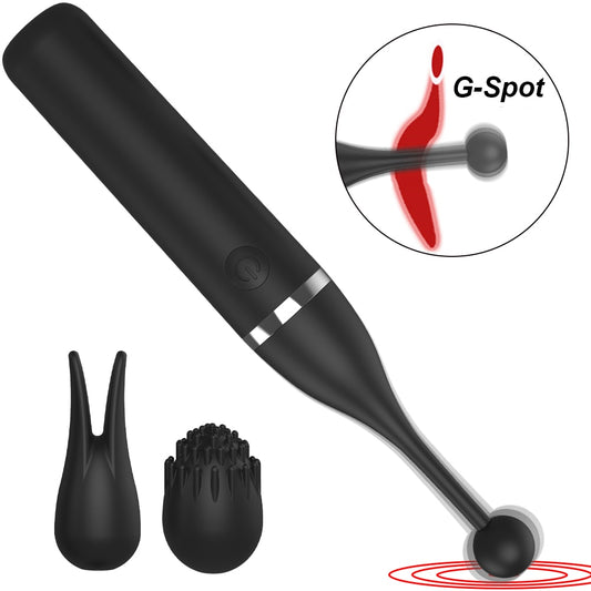 Vibrateur pour Clitoris & point G 3 embouts remplaçable